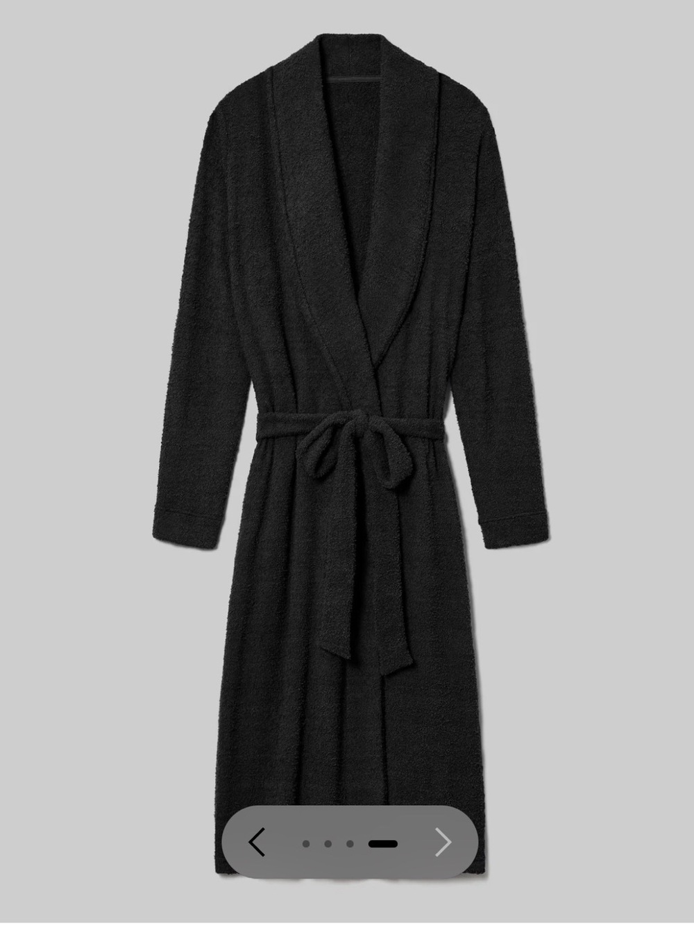 NWT Tommy John black Plush Robe Sz XS/S - Picture 4 of 11